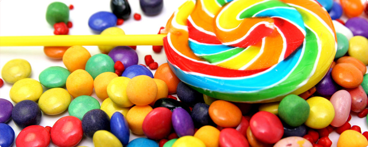 Colorful confectionery